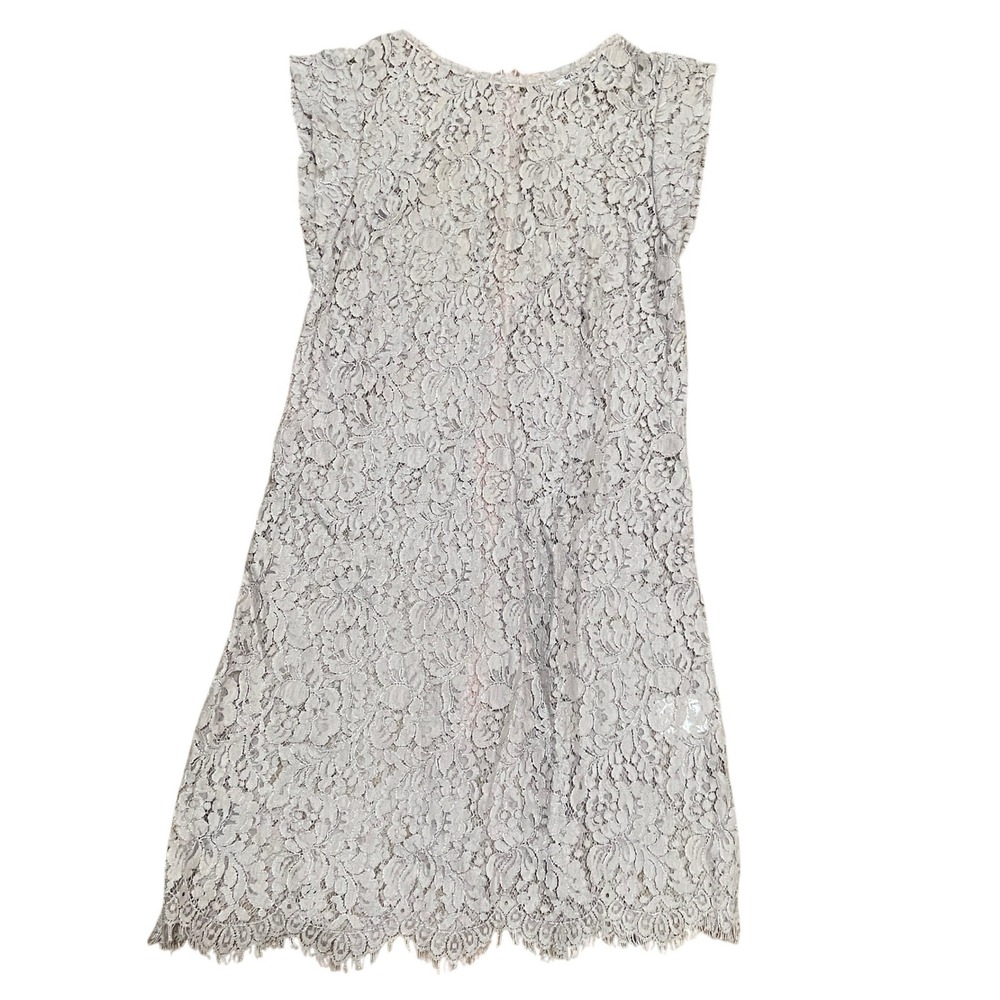 Lover‎ the Label Women's 4 Sheer Pink Floral Lace Shift Dress Sleeveless Mini